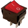 TES-42 Întrerupător aparate,P-O, 2 poli,roşu-iluminat,(marcaj 0-I)