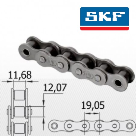 12B-2 SKF Lant gall dublu cu role - 5 metri