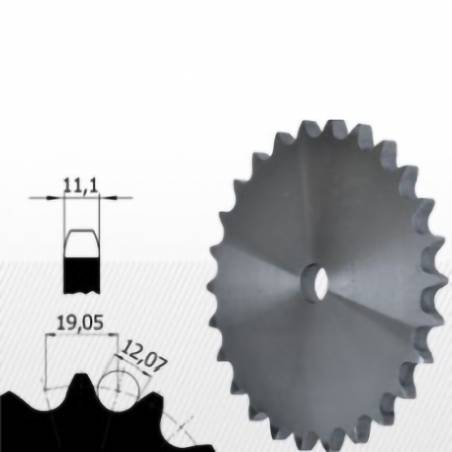 12B-2 Roata dubla dintata disc pentru lant gall cu role