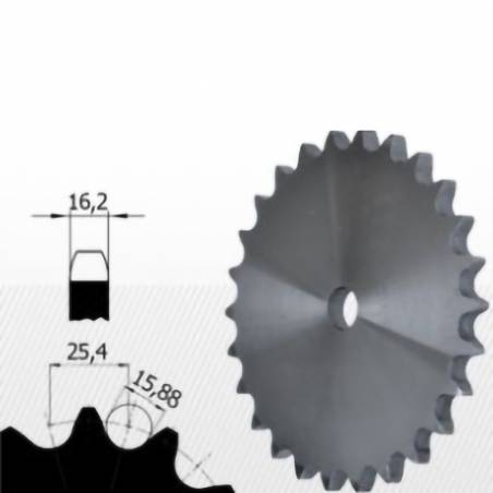 16B-2 Roata dubla dintata disc pentru lant gall cu role