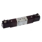 521 EED - Electroventil 5/2, bistabil, actionat electric cu 2 bobine, revenire electro-pneumatica diferentiala