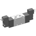 521 EE MIC 01 - G1/8 Electroventil 5/2, bistabil, actionat electric cu 2 bobine, pilot 15mm