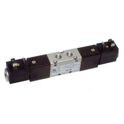Electroventil 5/2, bistabil, actionat electric cu 2 bobine, pilotare externa