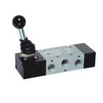 G1/4 Distribuitor levier 90°, revenire pneumatica