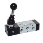 G1/8 VENTIL PNEUMATIC MANUAL, LEVIER 90°,REVENIRE CU ARC