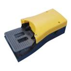 Pedala pneumatica cu valva 5/2, alimentare aer G1/4, fara protectie, valva in interior