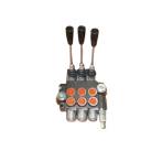 Distribuitor Hidraulic 3/8" 3 Manete Fiecare Maneta Dubla Comanda 40 litri
