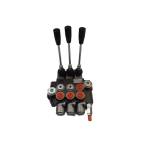 Distribuitor Hidraulic 3/8" 3 Manete , Doua Simplu Efect Si Una Cu Dublu Efect 40 litri