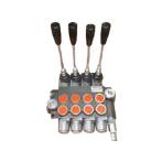 Distribuitor Hidraulic 1/2" 4 Manete Fiecare Maneta Dubla Comanda 80 litri