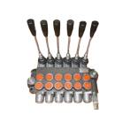 Distribuitor Hidraulic 3/8" 6 Manete 40 Litri dublu sens