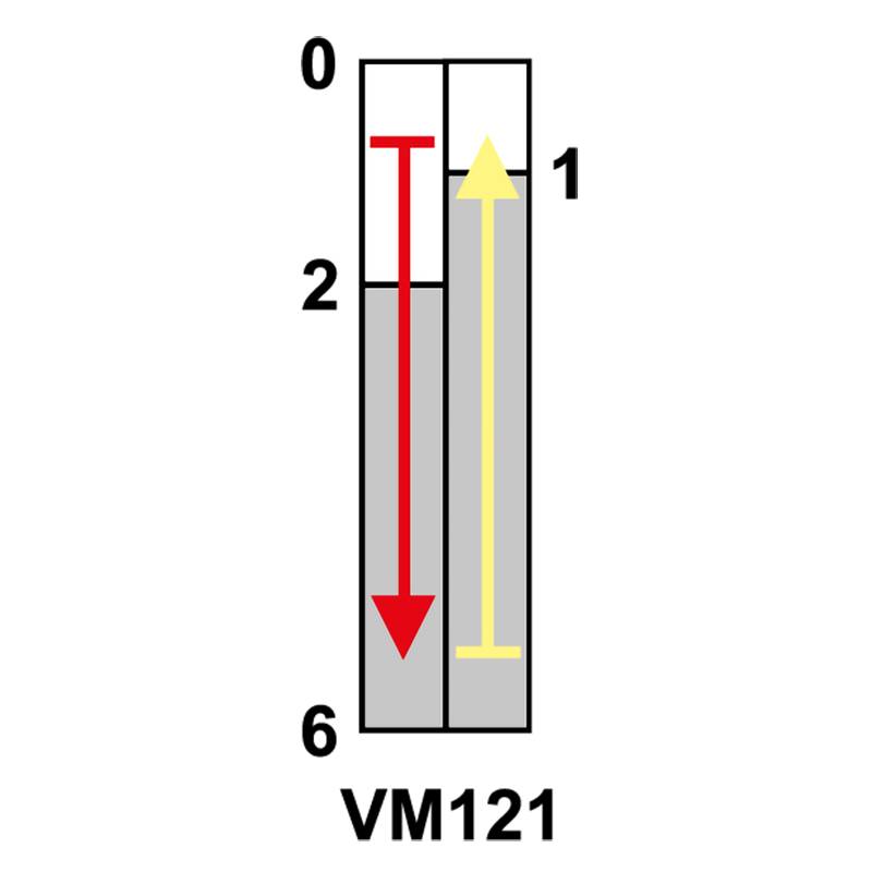 VM121 Limitator de cursa cu rola si tampon, carcasa metalica