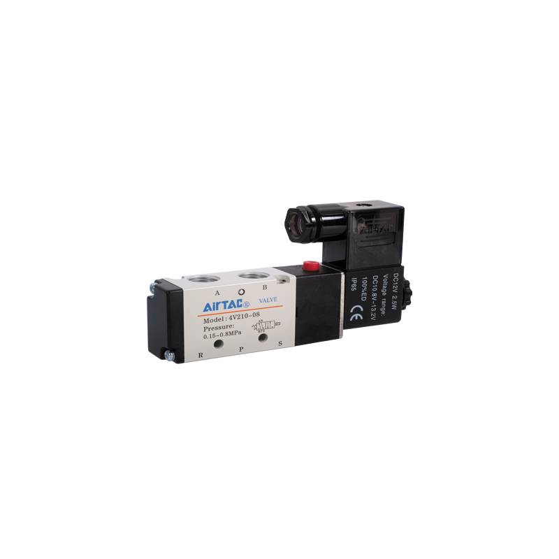 4V210 - Electrovalva 5 cai 2 pozitii G1/8 12VDC