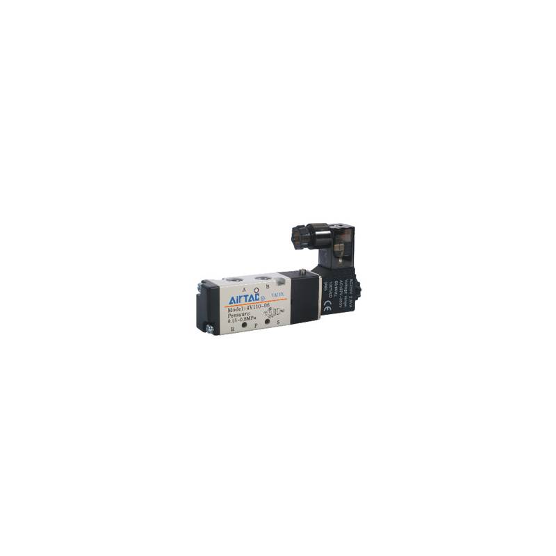 4V110 - Electrovalva 5 cai 2 pozitii G1/8 110VAC